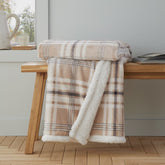 KELSO CHECKED THROW NATURAL 130X170CMS